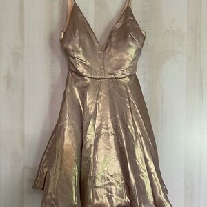 Dear Moon new with tags‎ gold mini party dress, size 3